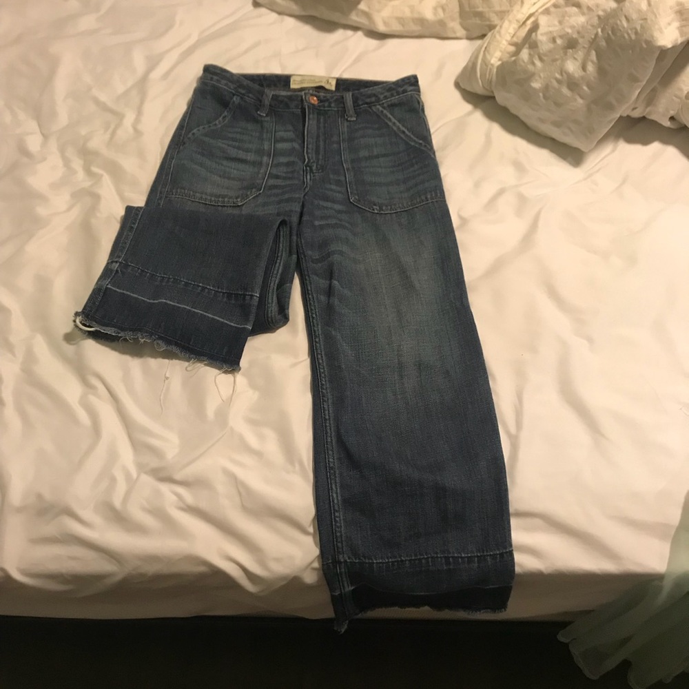 High waisted Wide leg jeans